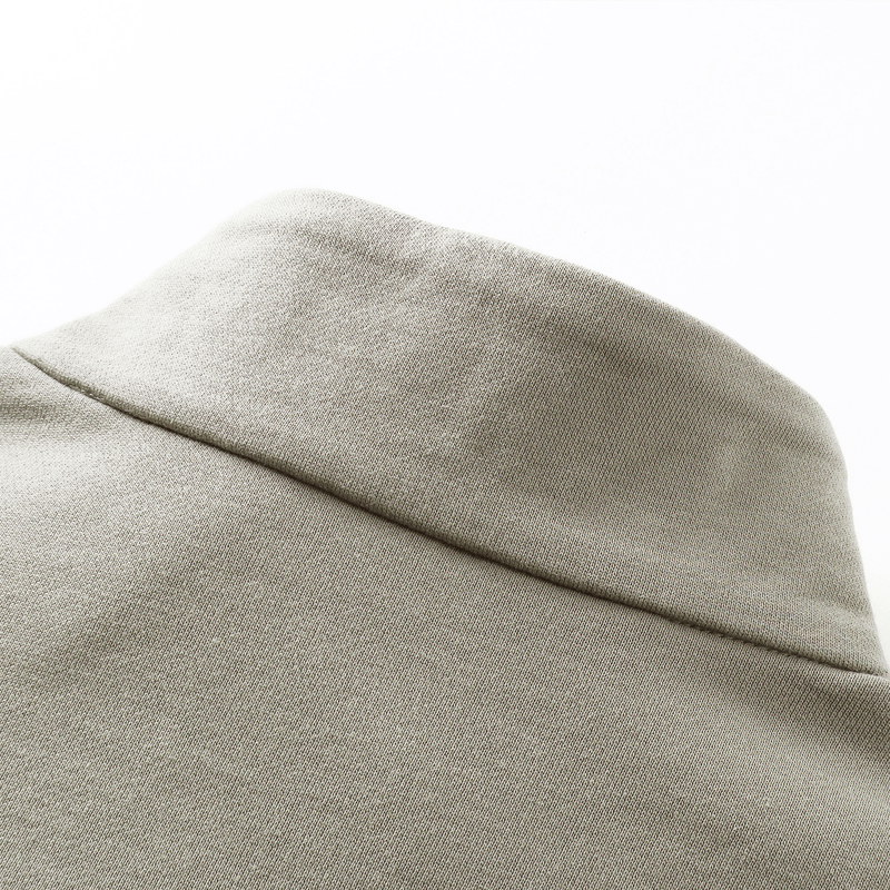 Unisex Brushed Stand-collar Zip-up Jacket