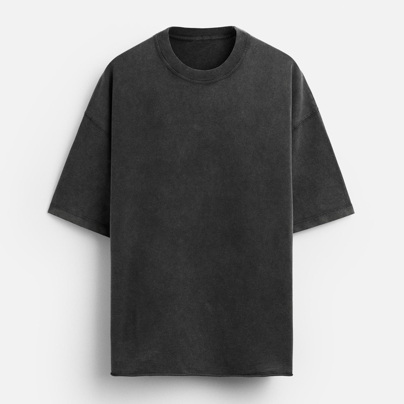 285GSM Unisex Washed Oversized Short Sleeve T-Shirt