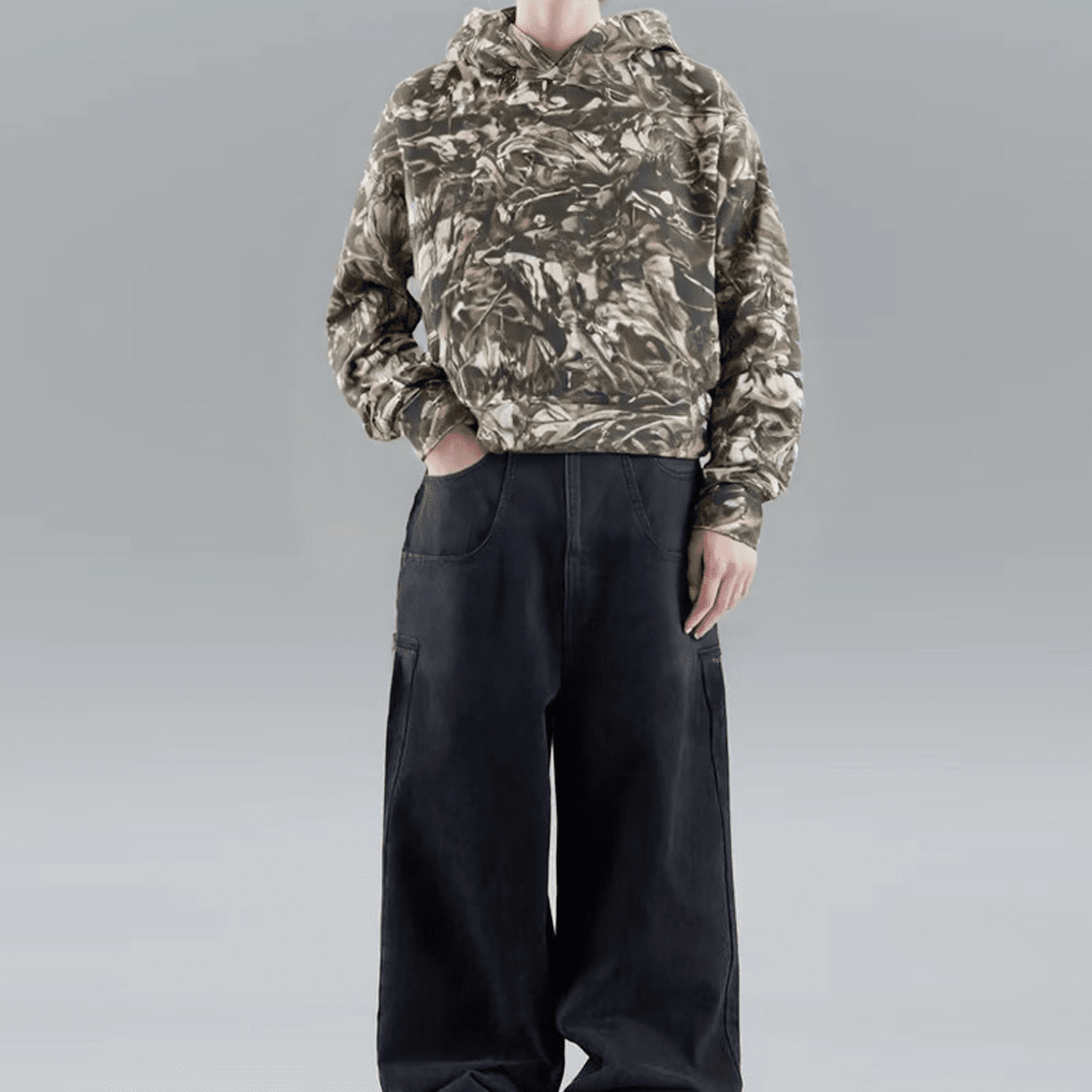 Unisex Cotton French Terry Camo Hoodie