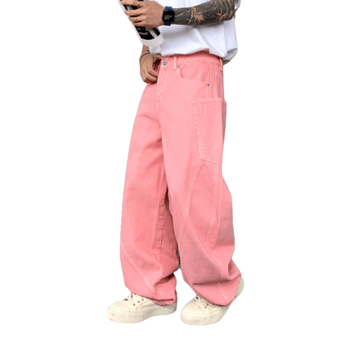 Unisex Loose Fit Straight-Leg Jeans with Soft Washed Finish