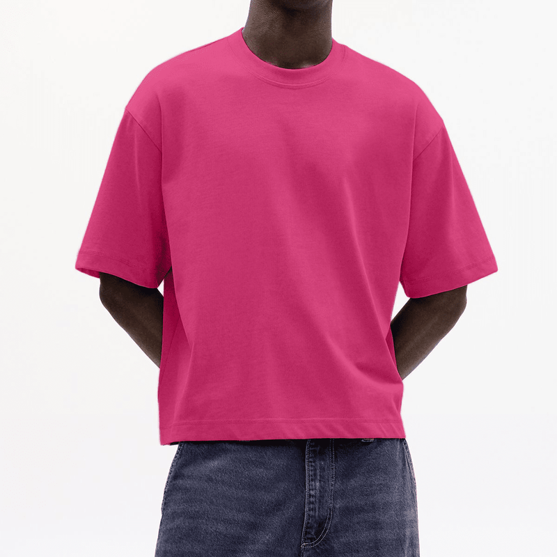 Unisex  Combed Cotton Cropped Oversized