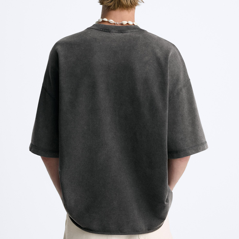 285GSM Unisex Washed Oversized Short Sleeve T-Shirt