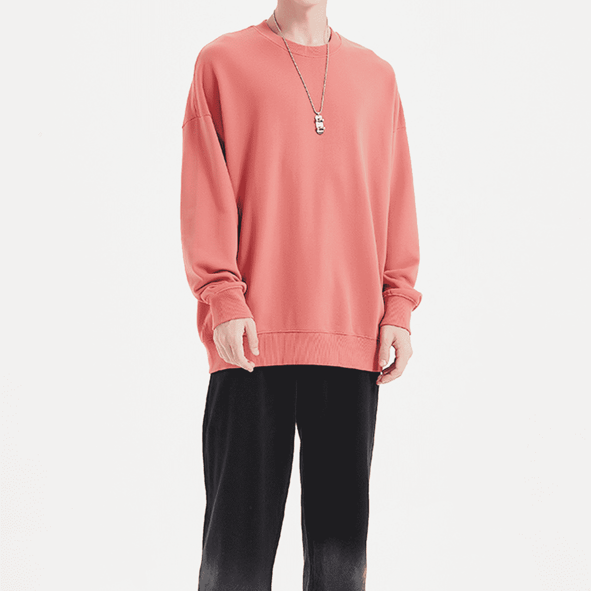 Unisex 100% Cotton Lightweight Oversize Crewneck Sweatshirt (290 GSM)