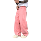 Unisex Loose Fit Straight-Leg Jeans with Vintage Washed Finish