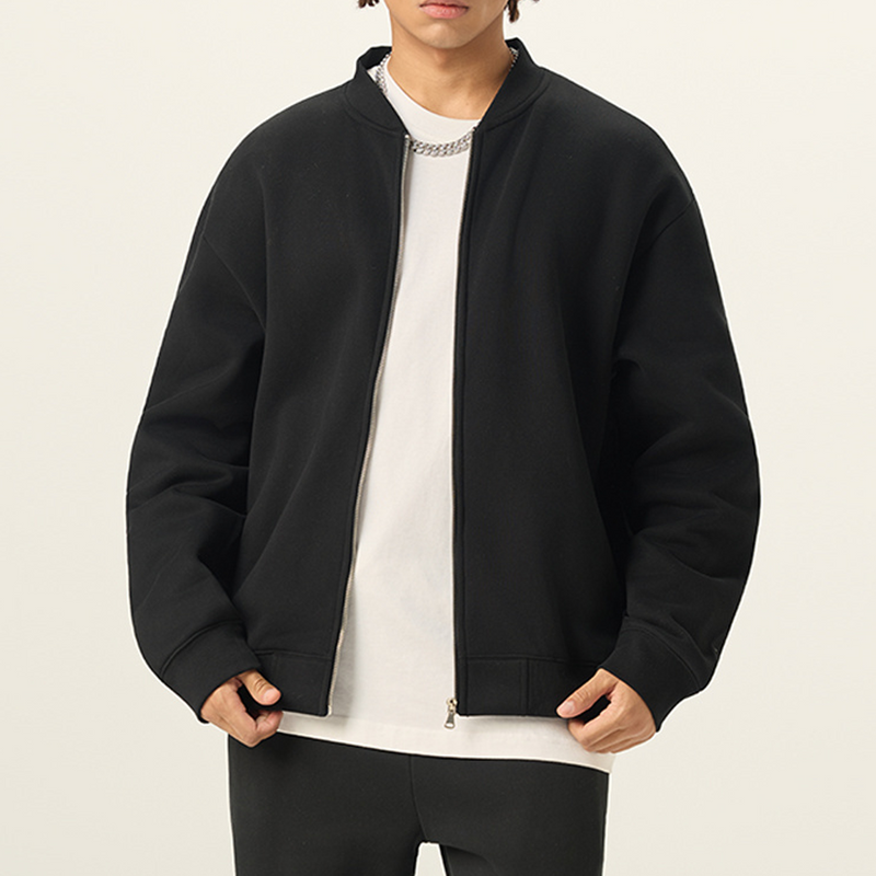 Unisex Fleece Zip-Up Baseball Jacket