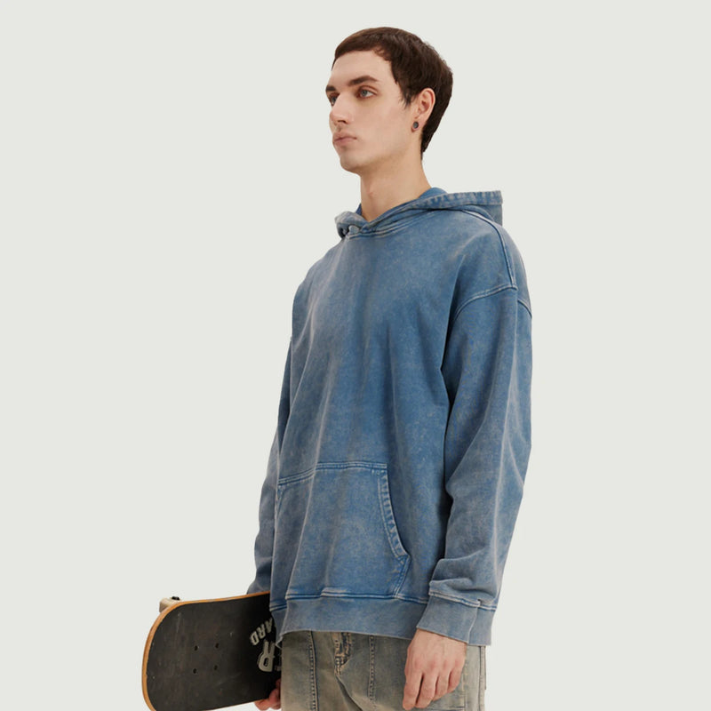 Unisex Super Heavyweight Oversized Faded Hoodie(440GSM)