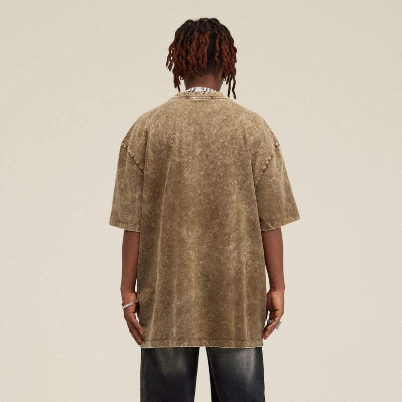 Unisex Oversized Snow Wash T-shirt
