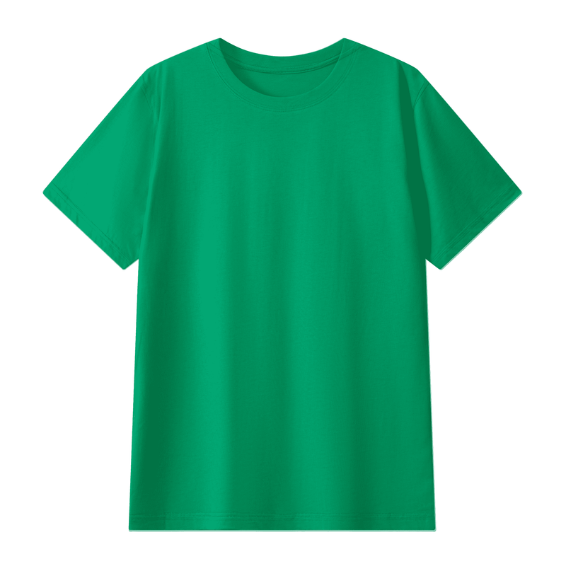Unisex Classic Crew Neck Combed Mercerized T-shirt(180GSM)