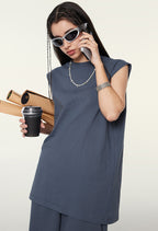 Unisex Longline Loose Tank Top(230GSM)