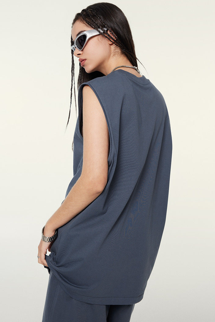 Unisex Longline Loose Tank Top(230GSM)