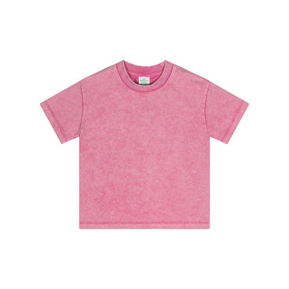 Streetwear Kids Vintage Washed T-Shirt(240GSM)