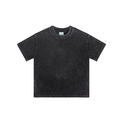 Streetwear Kids Vintage Washed T-Shirt(240GSM)