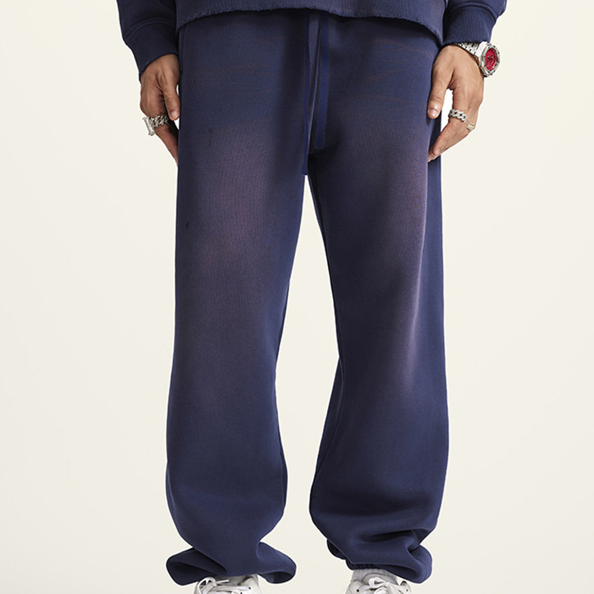 Unisex Streetwear Washed Dyed Joggers(440GSM)