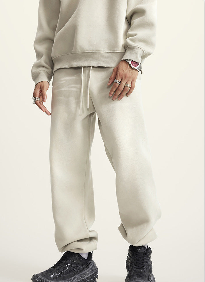 Unisex Streetwear Washed Dyed Joggers(440GSM)