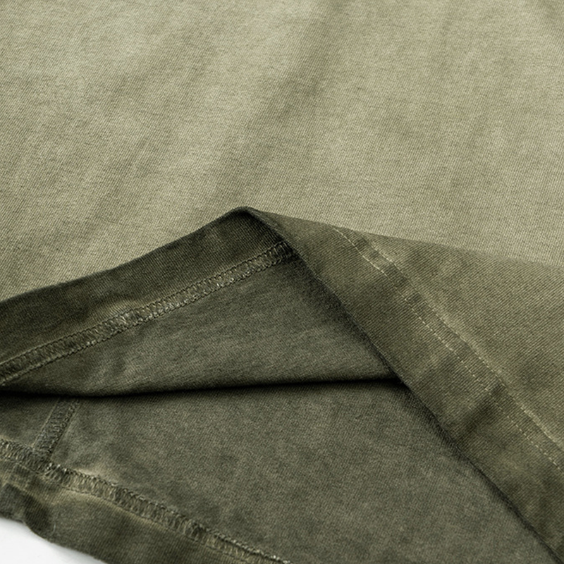 Washed Crew Neck Tank Top(250GSM)