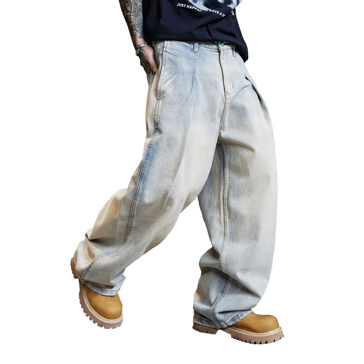 Relaxed Wide-Leg Jeans