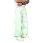 Loose-Fit Straight-Leg Washed Denim Jeans for Comfort