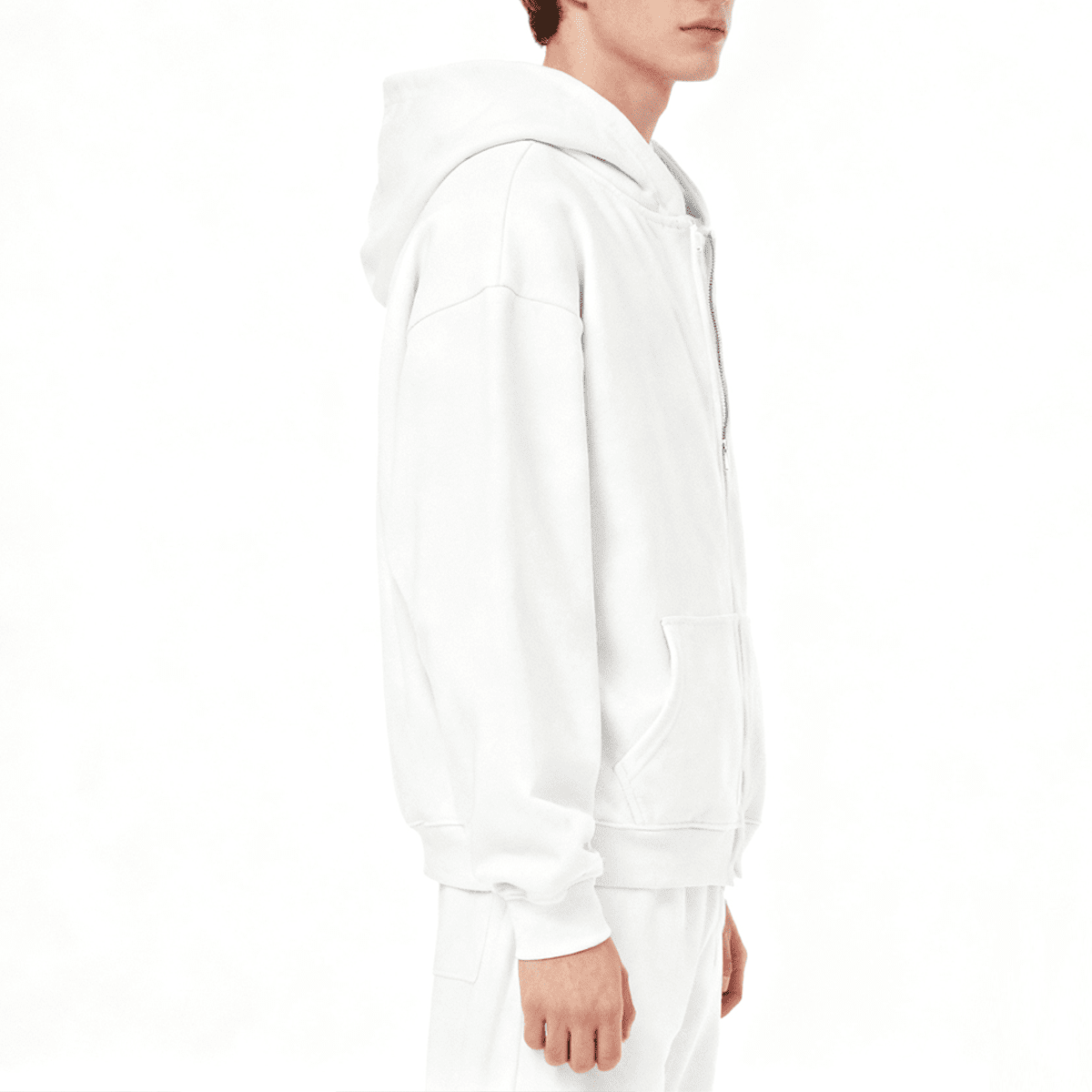 Unisex Cropped Oversized Zip-up Hoodie (460 GSM)