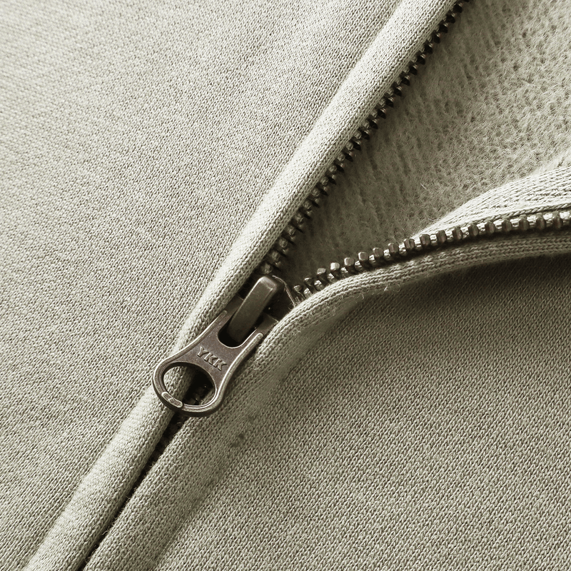 Unisex Brushed Stand-collar Zip-up Jacket