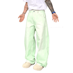 Loose-Fit Straight-Leg Washed Denim Jeans for Comfort