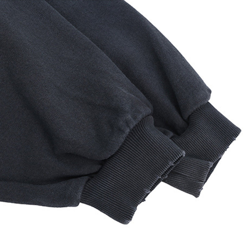 Reverse Pocket Design Distressed Hoodie(440GSM)