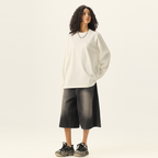 Unisex 100% Cotton Solid Color Long Sleeve T-shirt