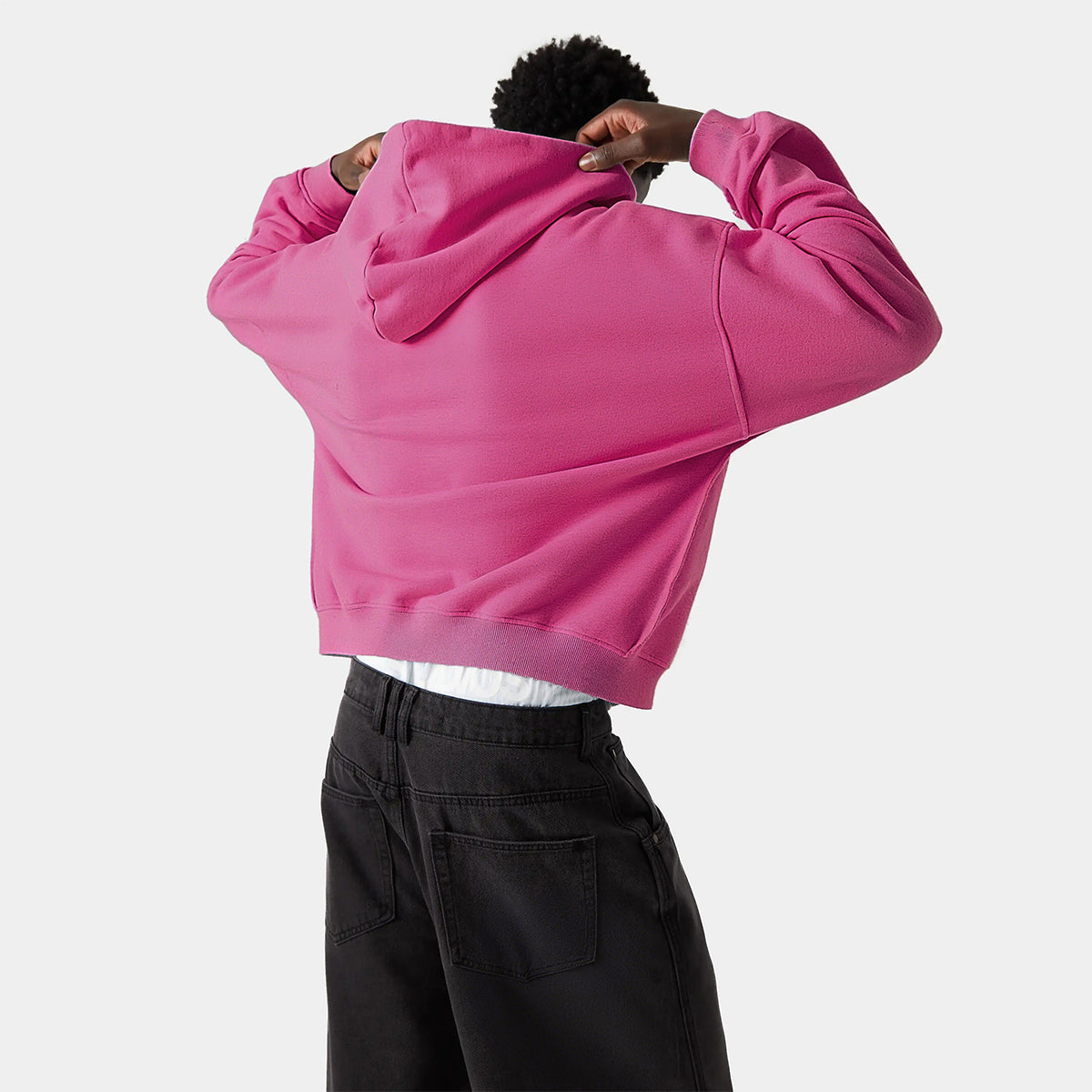 Unisex Cropped Double-Zip Hoodie (460 GSM)