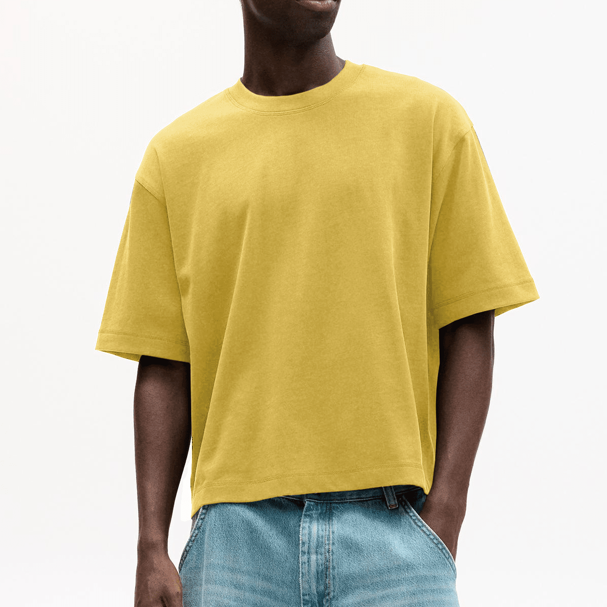 Unisex  Combed Cotton Cropped Oversized