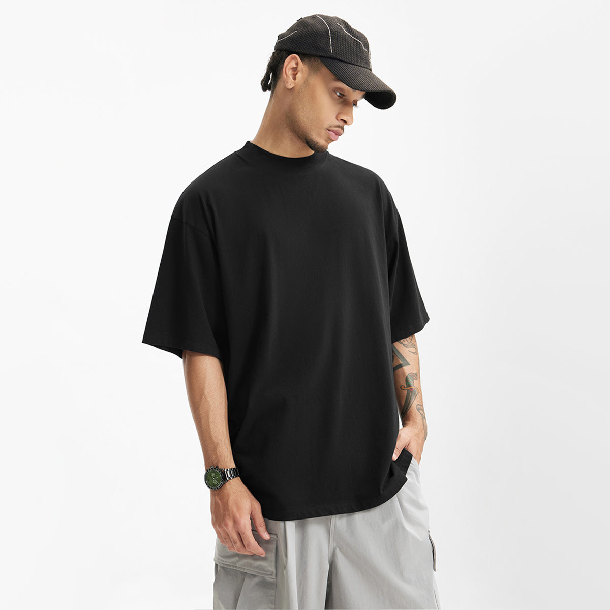 Unisex 40S Combed Cotton Oversized T-shirt(235g)
