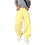 Unisex Loose Fit Straight-Leg Jeans with Soft Washed Finish