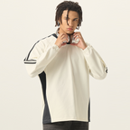 Colorblock V-neck Long Sleeve Shirt