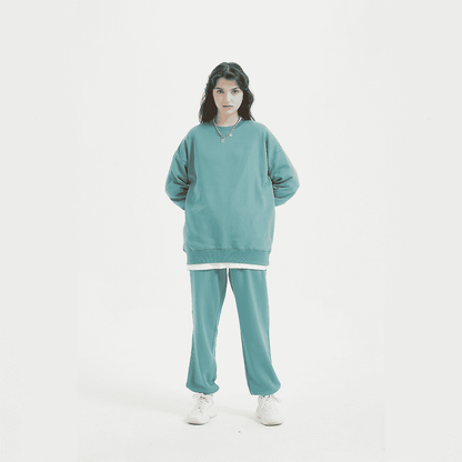 Unisex 100% Cotton Lightweight Oversize Crewneck Sweatshirt (290 GSM)