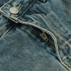 Unisex Camouflage Denim Shorts