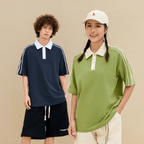 Unisex Contrast Collar Short-Sleeve Polo Shirt（240GSM）