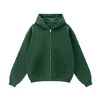 Unisex Fleece Zip-up Oversized Hoodie