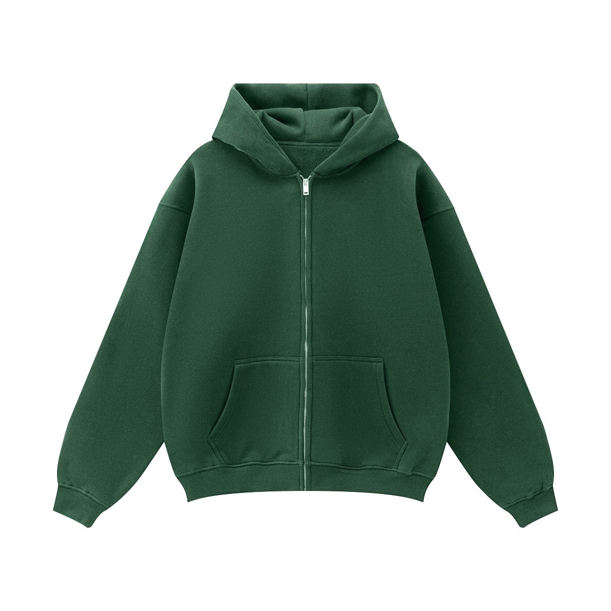 Unisex Fleece Zip-up Oversized Hoodie