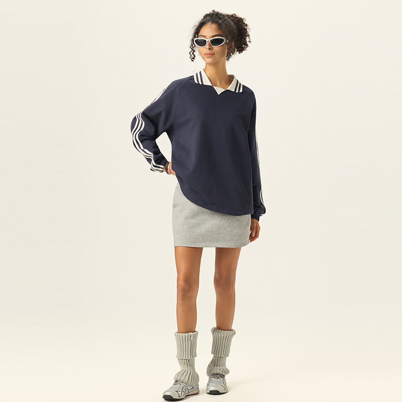 Unisex Contrast Collar Sweatshirt（380GSM）