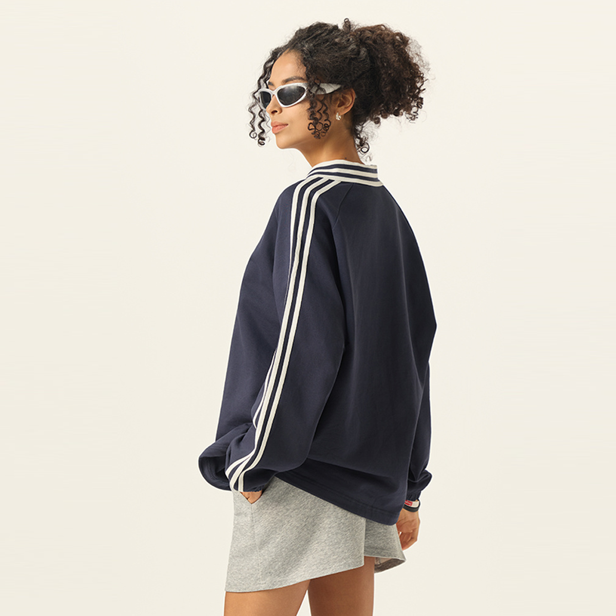 Unisex Contrast Collar Sweatshirt（380GSM）