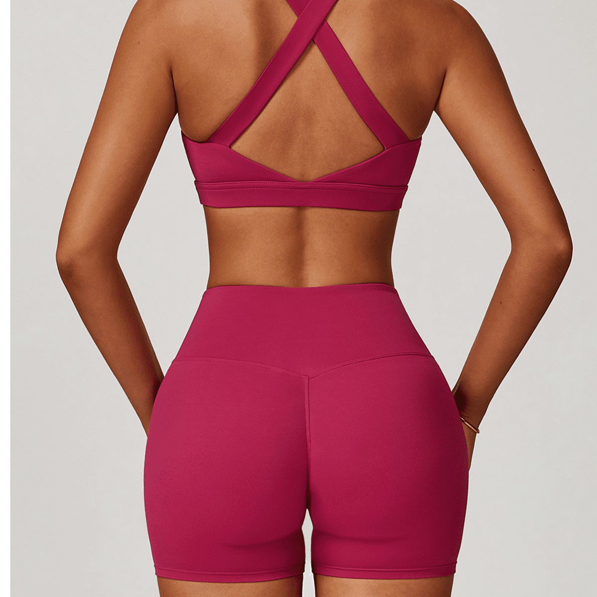 CloudFeel High-Waisted Compression Yoga Shorts
