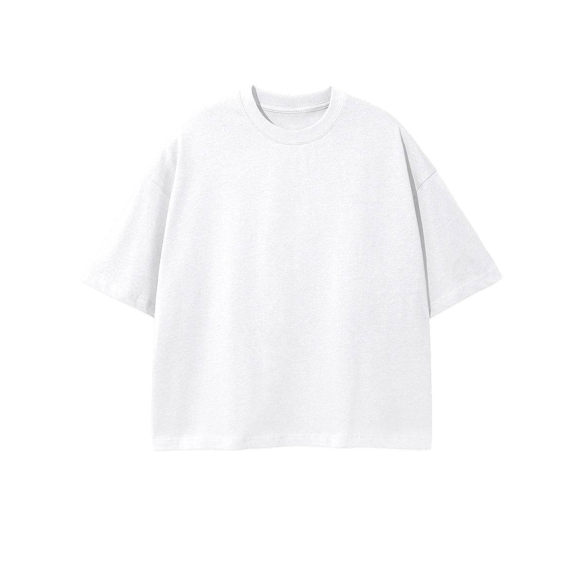 Unisex  Combed Cotton Cropped Oversized