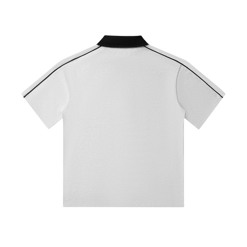 unisex polo shirt contrast collar