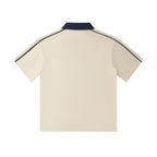 unisex polo shirt contrast collar
