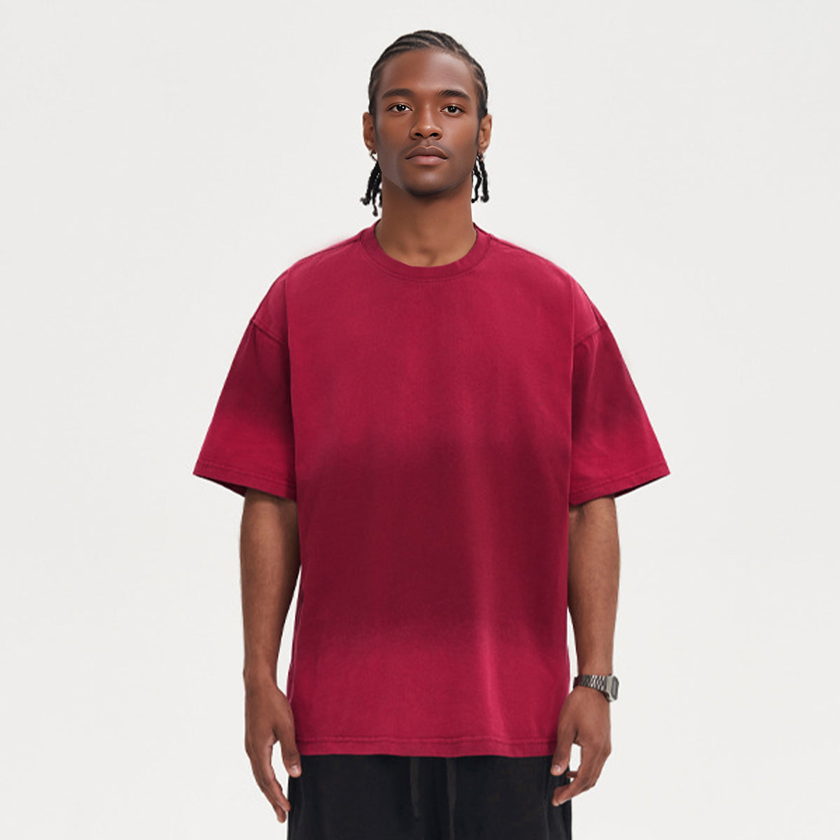 260GSM 100% Cotton Washed Vintage Tie-dye Oversized T-shirt