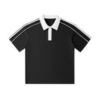 unisex polo shirt contrast collar