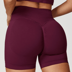 Seamless High-Waisted Yoga Shorts