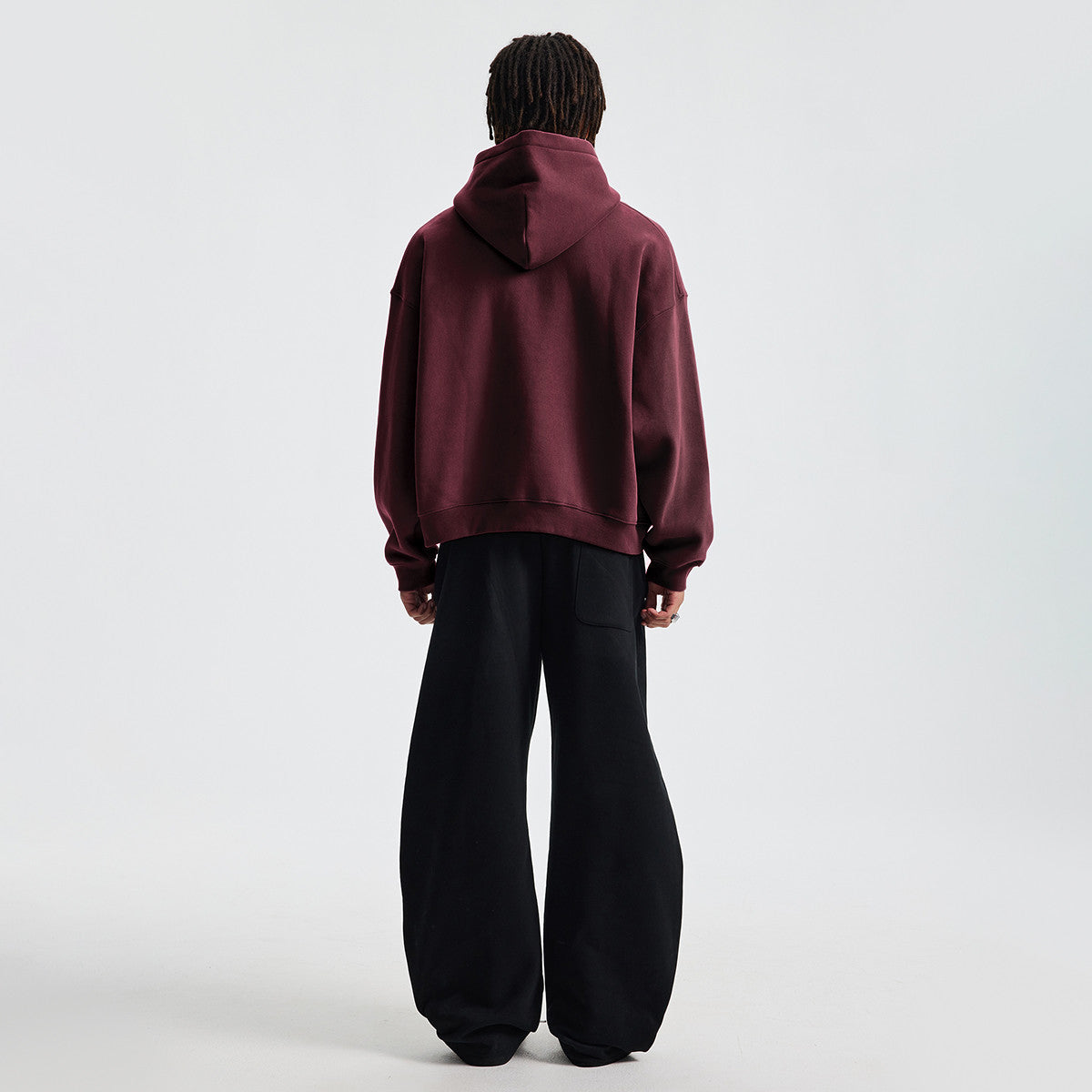 Unisex Boxy Cropped Fleece Zip-up Hoodie(380GSM)