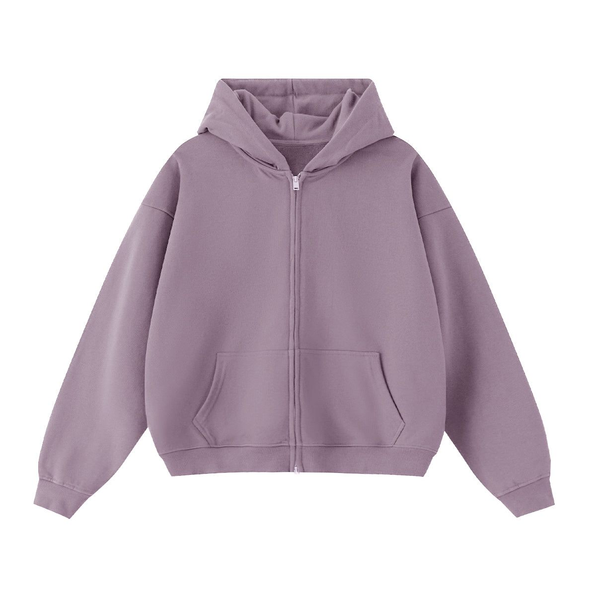 Unisex Cropped Double-Zip Hoodie (460 GSM)