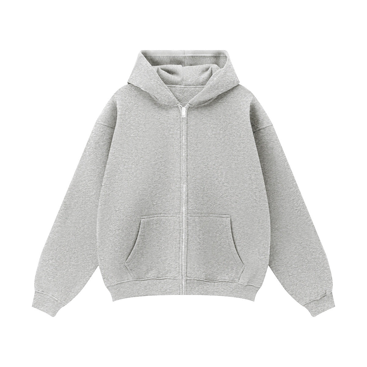 Unisex Fleece Zip-up Oversized Hoodie