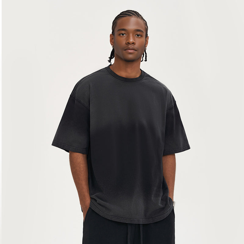 260GSM 100% Cotton Washed Vintage Tie-dye Oversized T-shirt