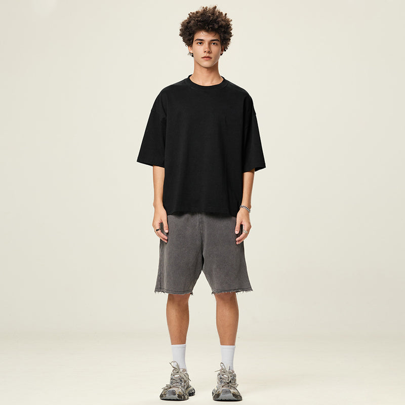 Unisex Cropped Loose T-shirt(280GSM)